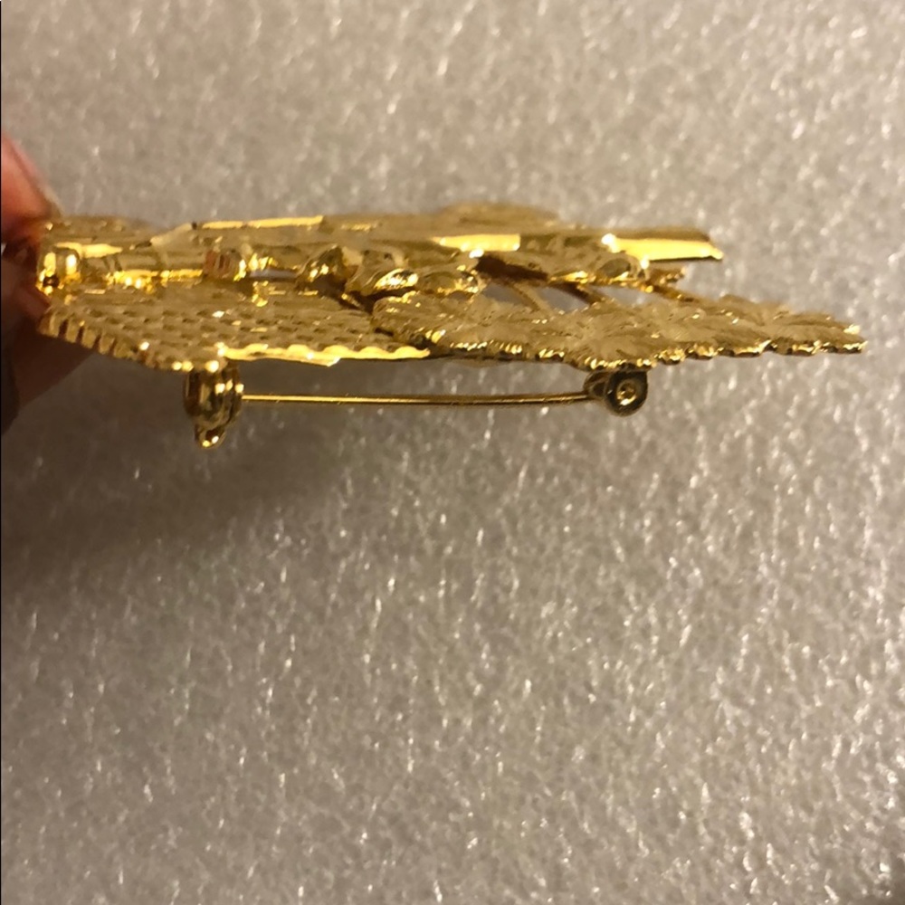 Vtg Antique car pin Automobile Gold tone pin - Picture 10 of 12